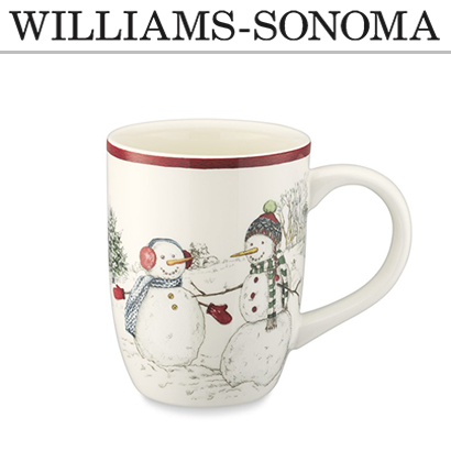 [해외][윌리엄 소노마] Snowman Mugs, Set of 4